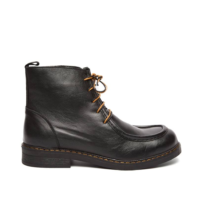 267335-black-4 Ботинки жен.кожа-байка черный